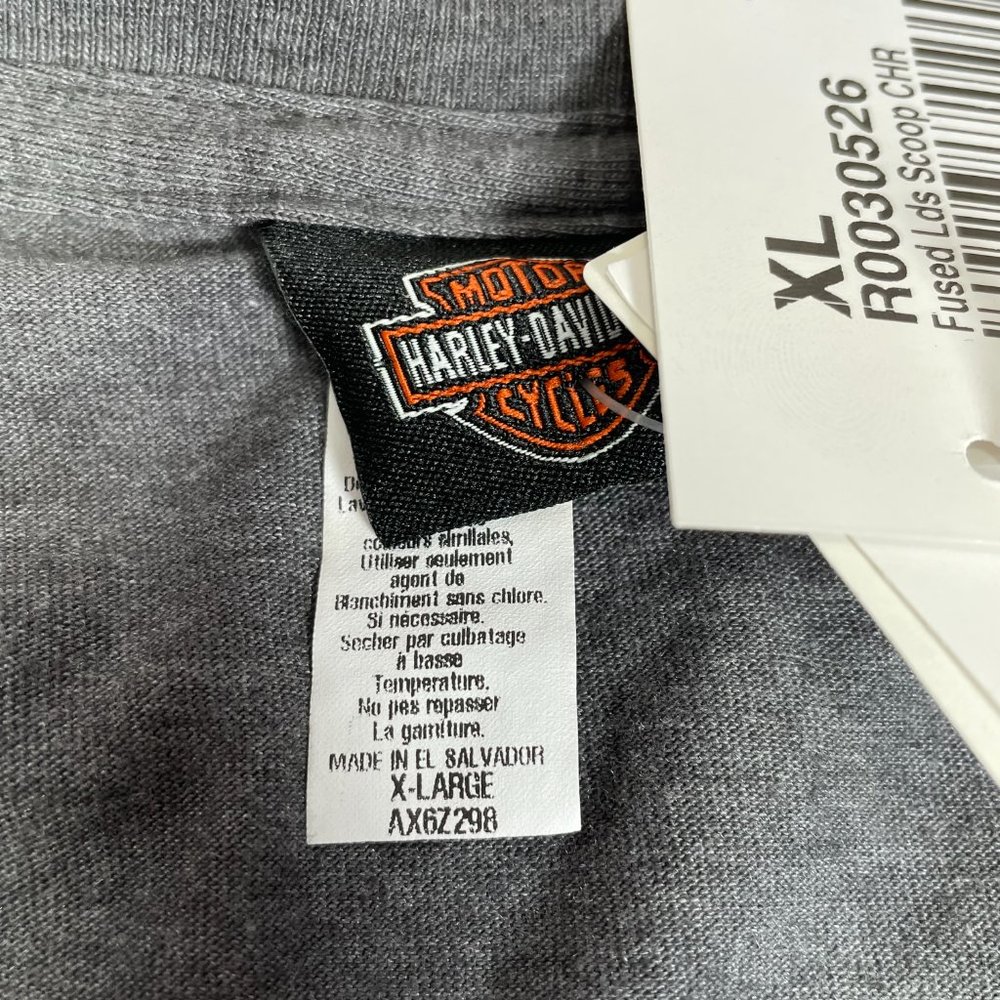HARLEY-DAVIDSON Women's XL Gray Short Sleeve T-Shirt Shirt Top Cody Wyoming NWT - Picture 6 of 6